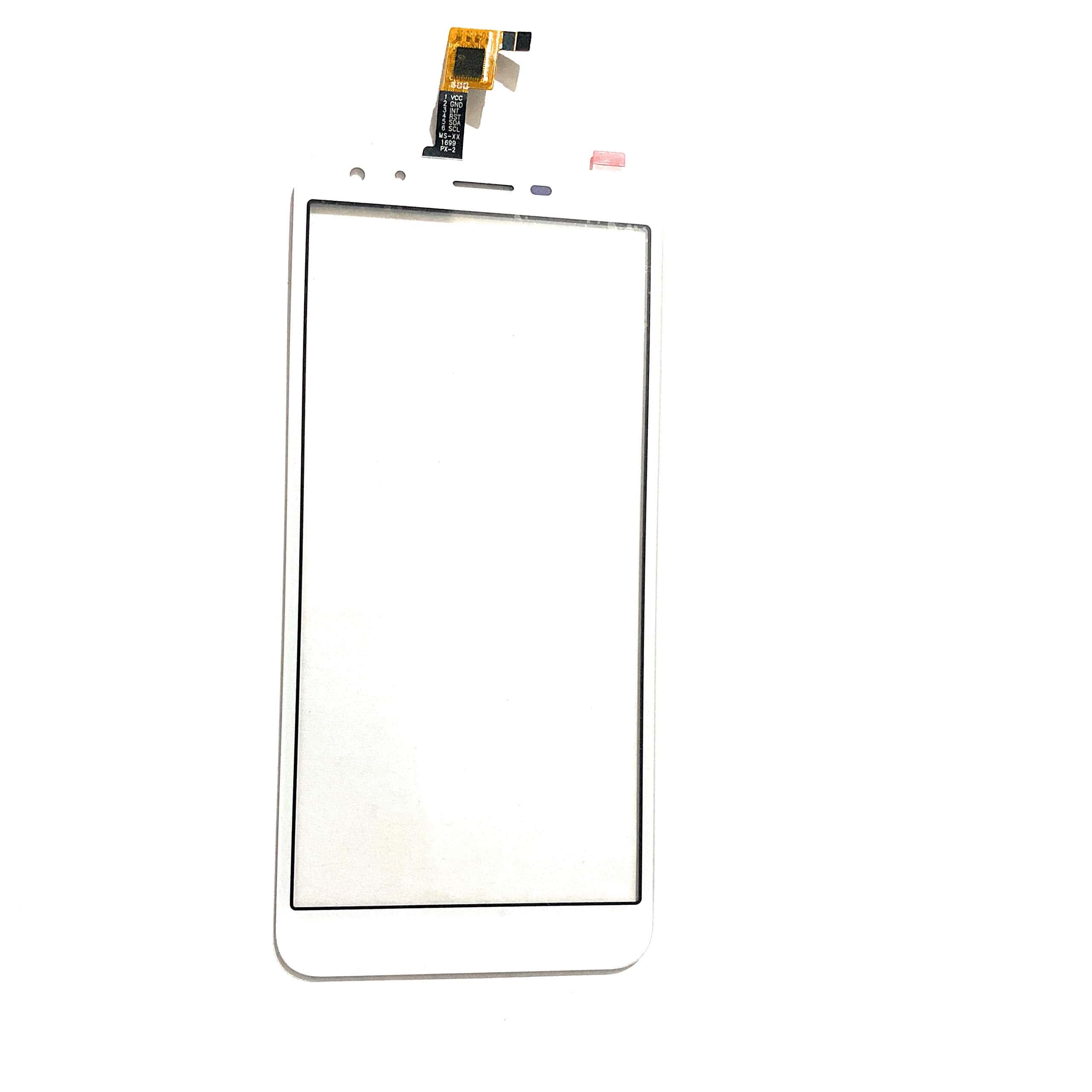 Touch Screen Front Glass for Intex Infie 33 White - EGFix Touch Screen Front Glass for Intex Infie 33 White - EGFix